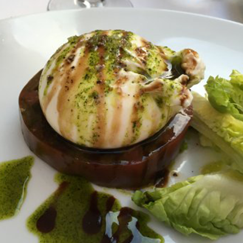 Burrata di bufala à la crème de truffe